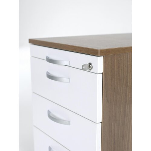 Standcontainer mit 4 Metall-Schubladen+ Utensilienschubfach