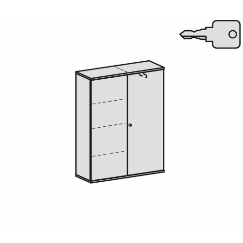 Garderobenschrank 4 Ordnerhöhen, 120 cm breit