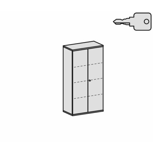 Aktenschrank 4 Ordnerhöhen, 80 cm breit