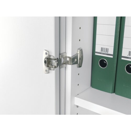 Aktenschrank 6 Ordnerhöhen, 60 cm breit, Schloss links