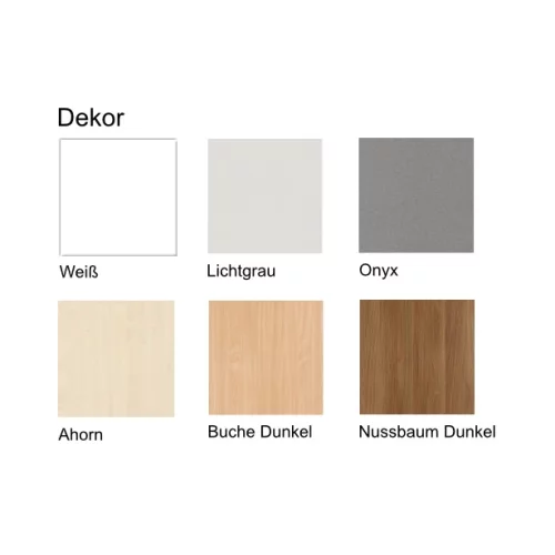 Aktenschrank 5 Ordnerreihen, mit Drehtüren und Regal, 80 cm breit