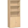 Aktenschrank 5 Ordnerreihen, mit Drehtüren und Regal, 80 cm breit