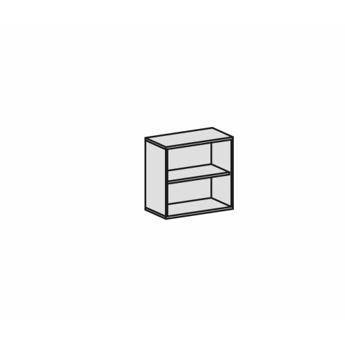 Aktenregal, 2 Ordnerhöhen, 80 cm breit