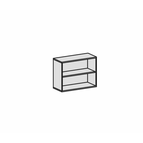 Aktenregal, 2 Ordnerhöhen, 100 cm breit