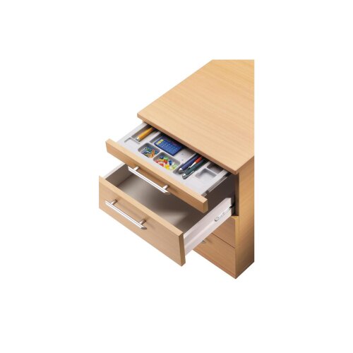 Rollcontainer mit 3+1 Schubladen, 58 cm Tief