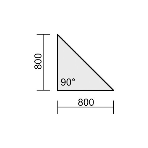 Verkettungsplatte Dreieck 90°
