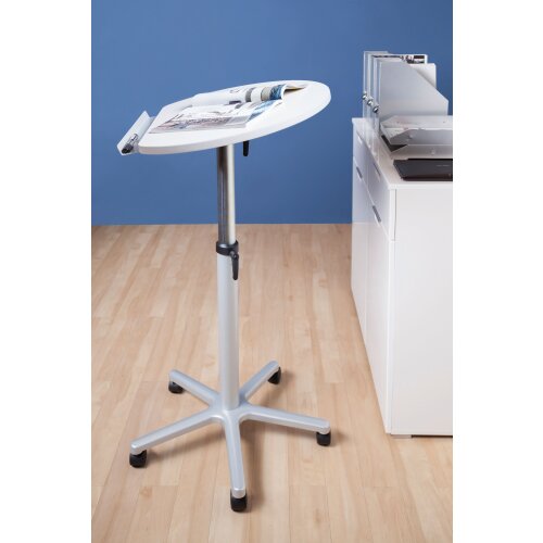 Ergonomisches Stehpult rollbar
