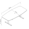 Konferenztisch elektrisch höhenverstellbar Eco