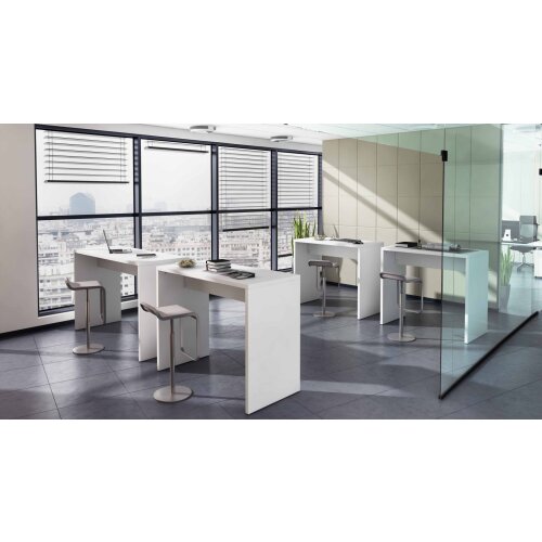 Stehtisch 120x65x108cm (BxTxH) Weiß