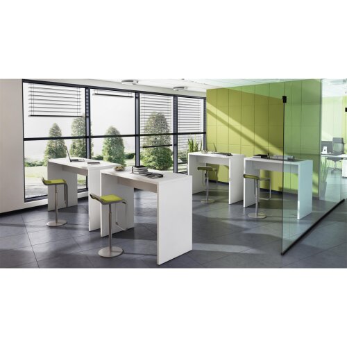Stehtisch 120x65x108cm (BxTxH) Weiß