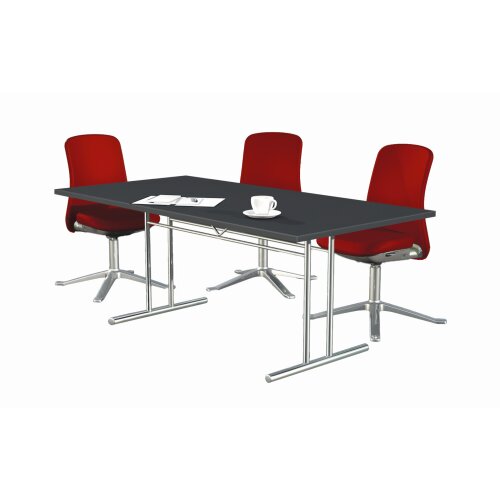 Besprechungstisch Serie Rothorn / Steel 200x 100 cm