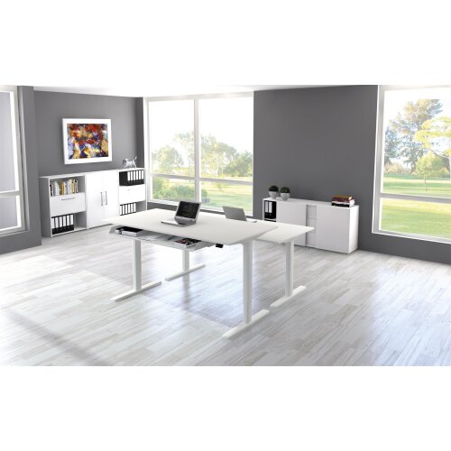 Schreibtisch elektrisch höhenverstellbar Serie ETK3 160 x 80 cm