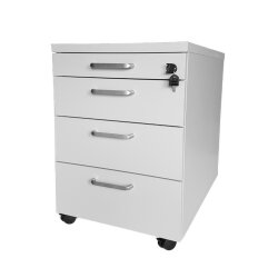 Rollcontainer 3 Schubladen + Utensilienauszug 60 cm tief...