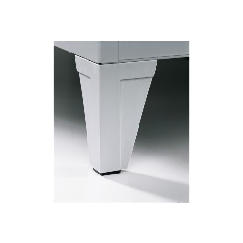 Fächerschrank Classic mit Sichtfenstertüren, auf Füßen, 5 Fächer