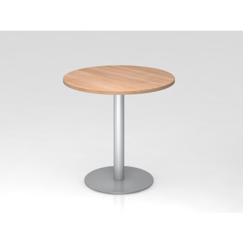 Besprechungstisch rund 80 cm Rundfuss silber oder chrom