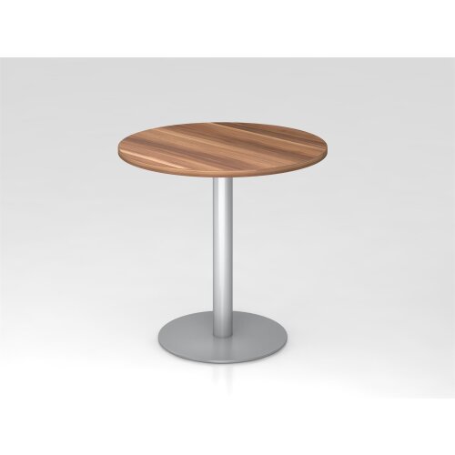 Besprechungstisch rund 80 cm Rundfuss silber oder chrom