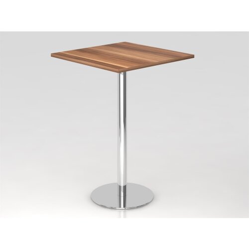 Stehtisch rechteckig 80 cm Fuss in silber oder chrom